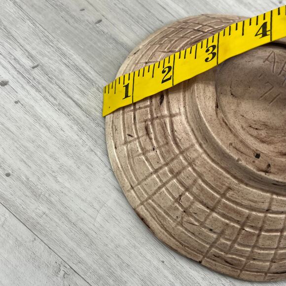 Byron Molds Ceramic Mushroom 1971 Hand Painted Vintage Cottage Textured Bowl - Picture 8 of 10